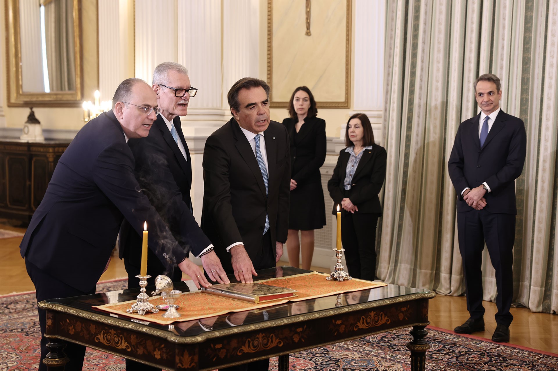 Ορκίστηκαν οι νέοι υπουργοί, Σχοινάς, Τουρνάς και Λαζαρίδης